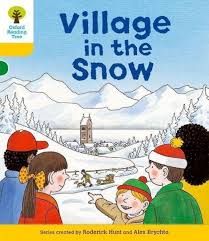 Village in snow oxford